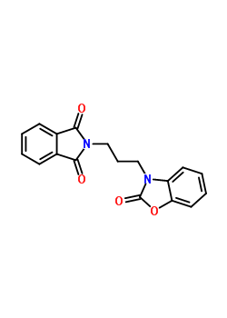 2-[3-(2-氧代苯并噁唑-3-基)丙基]异吲哚-1,3-二酮结构式_20852-44-2结构式