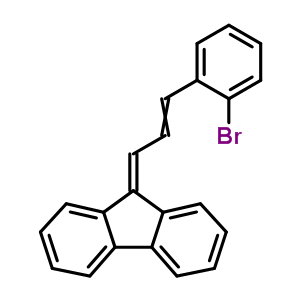 9-[3-(2-溴苯基)-2-丙烯-1-基]-9H-芴结构式_2090-20-2结构式