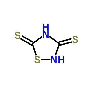 1,2,4-噻二唑烷-3,5-二硫酮结构式_20939-17-7结构式