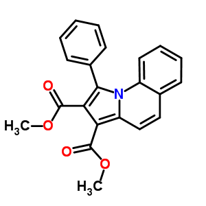 1-苯基-吡咯并[1,2-a]喹啉-2,3-二羧酸二甲酯结构式_20958-83-2结构式