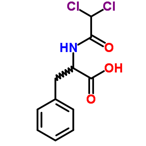 n-(二氯乙酰基)-Dl-苯丙氨酸结构式_21231-79-8结构式