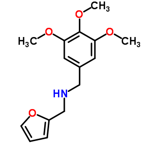 呋喃-2-甲基-(3,4,5-三甲氧基苄基)-胺结构式_212392-89-7结构式