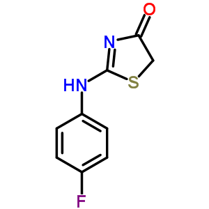 2-[(4-氟苯基)氨基]-1,3-噻唑-4(5h)-酮结构式_21262-73-7结构式