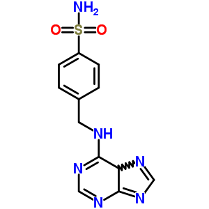 4-[(9h-嘌呤-6-基氨基)甲基]-苯磺酰胺结构式_21266-66-0结构式