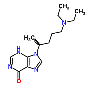 9-(5-二乙基氨基五n-2-基)-3H-嘌呤-6-酮结构式_21267-86-7结构式