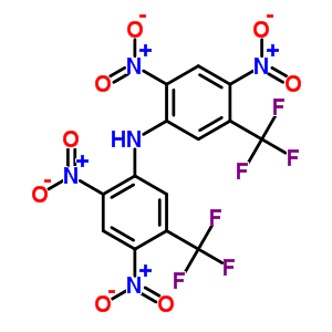N-[2,4-二硝基-5-(三氟甲基)苯基]-2,4-二硝基-5-(三氟甲基)苯胺结构式_21299-50-3结构式