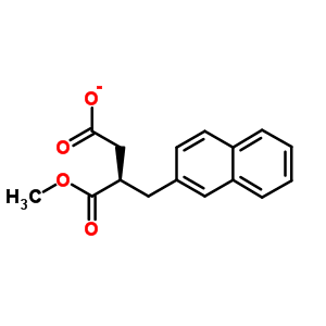 (R)-2-(2-萘甲基)琥珀酸-1-甲酯结构式_213270-42-9结构式