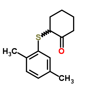 2-[(2,5-二甲基苯基)硫代]-环己酮结构式_21339-63-9结构式