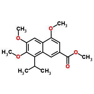 4,6,7-三甲氧基-8-(1-甲基乙基)-2-萘羧酸甲酯结构式_213682-35-0结构式