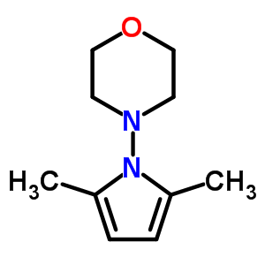Morpholine,4-(2,5-dimethyl-1h-pyrrol-1-yl)-Structure,21407-70-5Structure Morpholine,4-(2,5-dimethyl-1h-pyrrol-1-yl)- Structure,21407-70-5Structure