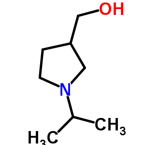 (1-异丙基-3-吡咯烷)甲醇结构式_2148-53-0结构式