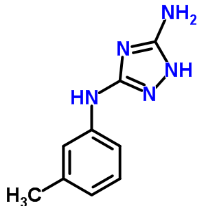 N-(3-甲基苯基)-1H-1,2,4-噻唑-3,5-二胺结构式_21505-02-2结构式