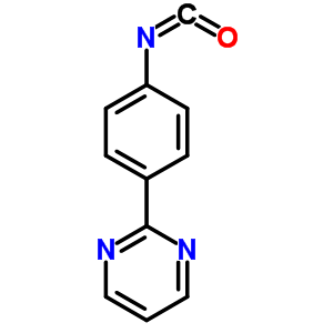 2-(4-异氰酰基苯基)嘧啶结构式_216059-84-6结构式