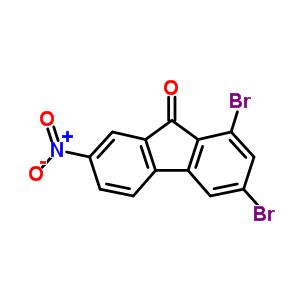 1,3-二溴-7-硝基-9H-芴-9-酮结构式_21878-86-4结构式