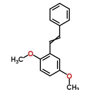 1,4-二甲氧基-2-(2-苯基乙烯)-苯结构式_21889-09-8结构式