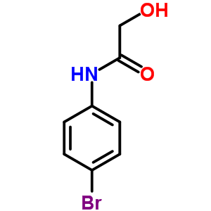 n-(4-溴苯基)-2-羟基-乙酰胺结构式_21919-10-8结构式