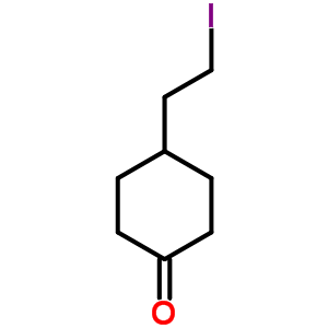 4-(2-碘乙基)环己酮结构式_219945-60-5结构式