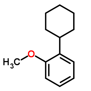 1-环己基-2-甲氧基-苯结构式_2206-48-6结构式