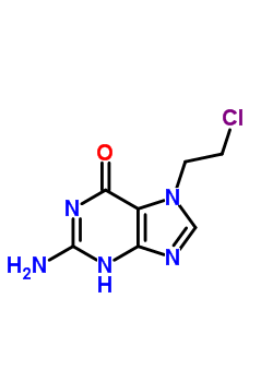 7-(beta-氯乙基)鸟嘌呤结构式_22247-87-6结构式