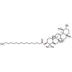 Alpha-软脂酸香树精酯结构式_22255-10-3结构式