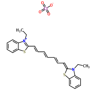 3,3-二乙基硫代三碳菁高氯酸盐结构式_22268-66-2结构式