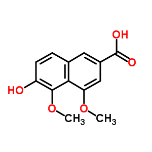6-羟基-4,5-二甲氧基-2-萘羧酸结构式_22280-85-9结构式