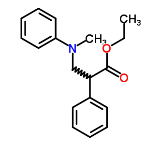 a-[(甲基苯基氨基)甲基]-苯乙酸乙酯结构式_22286-88-0结构式