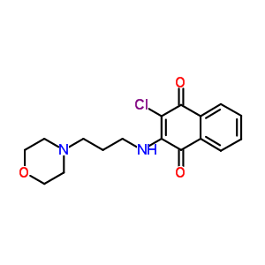 2-氯-3-[[3-(4-吗啉)丙基]氨基]-1,4-萘二酮结构式_22295-80-3结构式