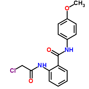 2-(2-氯乙酰基氨基)-N-(4-甲氧基苯基)-苯甲酰胺结构式_22312-68-1结构式