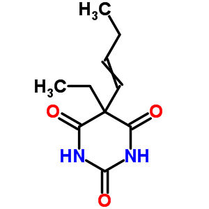 5-(1-丁烯-1-基)-5-乙基-2,4,6(1H,3h,5h)-嘧啶三酮结构式_2237-92-5结构式