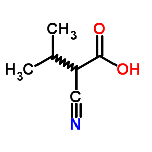 2-氰基-3-甲基-丁酸结构式_22426-27-3结构式