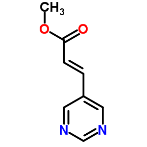 3-嘧啶-5-丙烯酸甲酯结构式_224776-14-1结构式