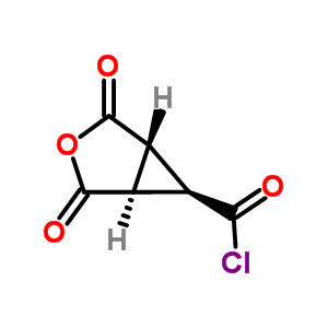(8ci)-3-(氯甲酰基)-1,2-环丙烷二酸酐结构式_22538-64-3结构式