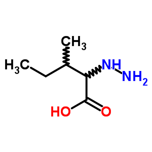 2-肼基-3-甲基-戊酸结构式_22574-00-1结构式