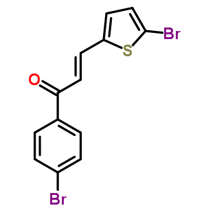 1-(4-溴苯基)-3-(5-溴-2-噻吩)-2-丙烯-1-酮结构式_22609-37-6结构式