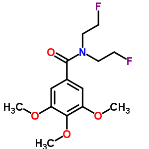 N,N-双(2-氟乙基)-3,4,5-三甲氧基-苯甲酰胺结构式_2262-24-0结构式