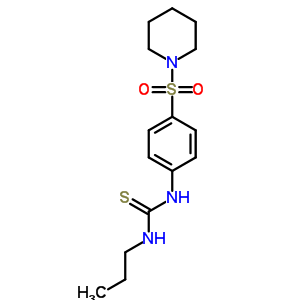 n-[4-(1-哌啶基磺酰基)苯基]-n-丙基-硫脲结构式_22704-29-6结构式