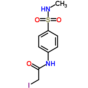 2-碘-n-[4-[(甲基氨基)磺酰基]苯基]-乙酰胺结构式_22795-63-7结构式