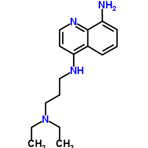 N4-[3-(二乙基氨基)丙基]-4,8-喹啉二胺结构式_22849-77-0结构式