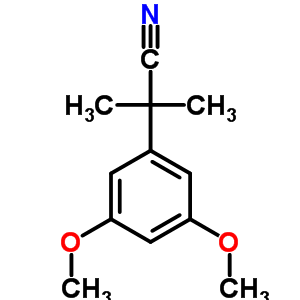 2-(3,5-二甲氧基苯基)-2-甲基丙腈结构式_22972-63-0结构式