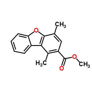1,4-二甲基-2-二苯并呋喃羧酸甲酯结构式_23003-00-1结构式
