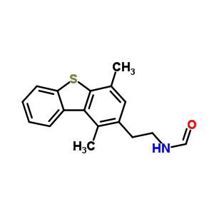 N-[2-(1,4-二甲基-2-二苯并噻吩)乙基]-甲酰胺结构式_23018-31-7结构式