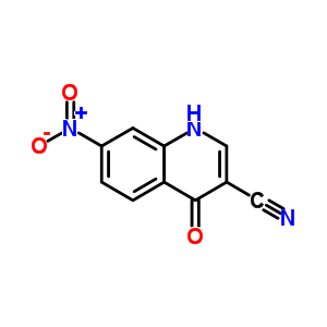 4-羟基-7-硝基-3-喹啉甲腈结构式_2305-66-0结构式