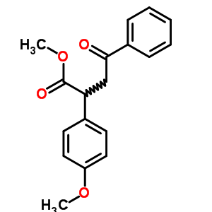 a-(4-甲氧基苯基)-g-氧代-苯丁酸甲酯结构式_23073-05-4结构式