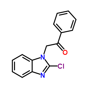2-(2-氯-1H-苯并咪唑-1-基)-1-苯乙酮结构式_23085-45-2结构式