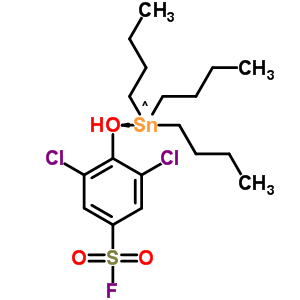 3,5-二氯-4-[(三丁基锡)氧基]-苯磺酰氟结构式_23383-89-3结构式