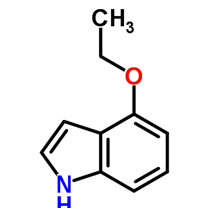 4-乙氧基吲哚结构式_23456-82-8结构式