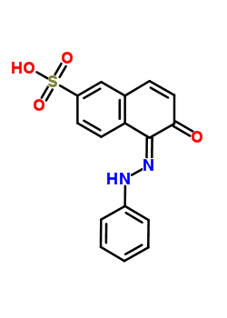6-羟基-5-(2-苯基二氮杂烯)-2-萘磺酸结构式_23481-33-6结构式