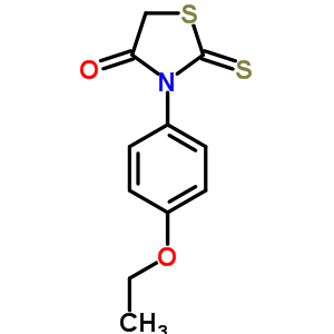 4-Thiazolidinone,3-(4-ethoxyphenyl)-2-thioxo-Structure,23517-71-7Structure 4-Thiazolidinone,3-(4-ethoxyphenyl)-2-thioxo- Structure,23517-71-7Structure
