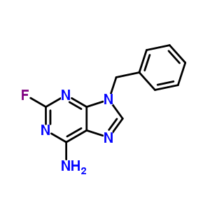 2-氟-9-(苯基甲基)-9H-嘌呤-6-胺结构式_2357-25-7结构式